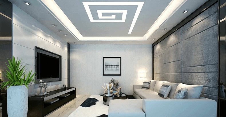 mau-tran-thach-cao-phong-khach-25m2-laho-l5rI Mẫu trần thạch cao phòng khách 25m2