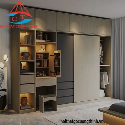 Tủ quần áo phòng ngủ đẹp mới nhất