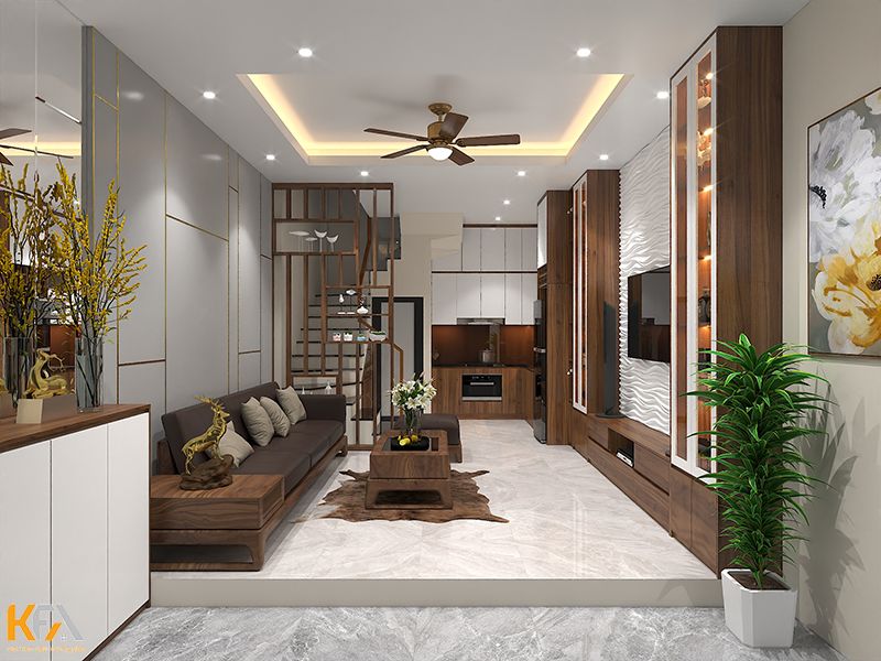 Thi Công Nội Thất Nhà Phố Giá Rẻ 7 Thi công nội thất nhà phố 3 tầng 90m2