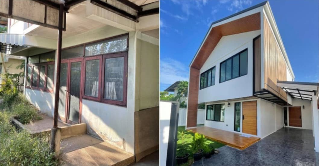 Hình ảnh trước và sau khi cải tạo nhà cũ 