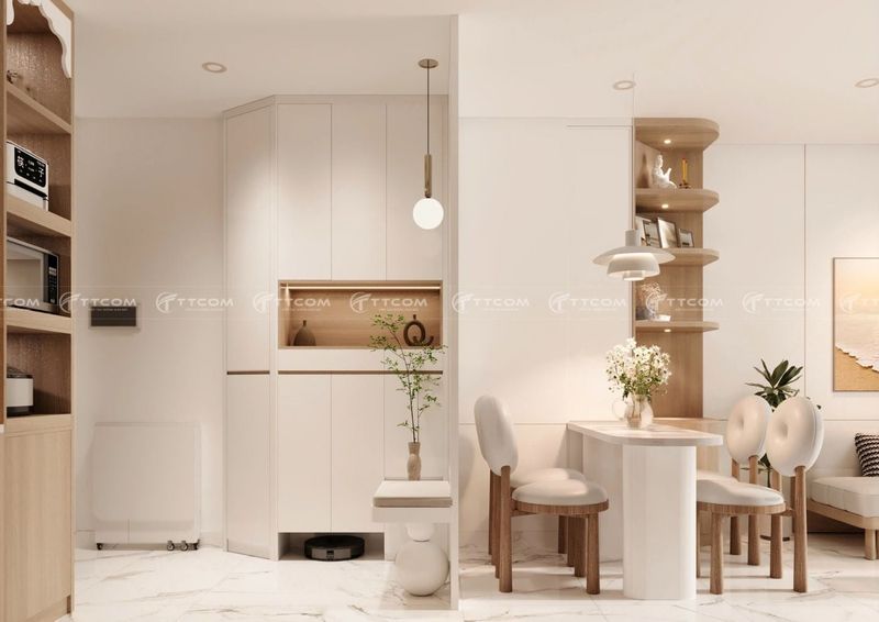 Thi Công Nội Thất Nhà Phố Cao Cấp TPHCM 12 Nội thất phòng khách nhà phố phong cách hiện đại, tinh tế