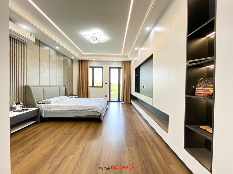 Thi Công Nội Thất Laminate Nhà Phố 5 Thiết kế nội thất phòng khách hiện đại