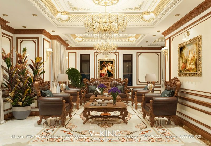 Thi Công Nội Thất Nhà Phố Tân Cổ Điển 15 Không gian nội thất tân cổ điển đẹp mắt