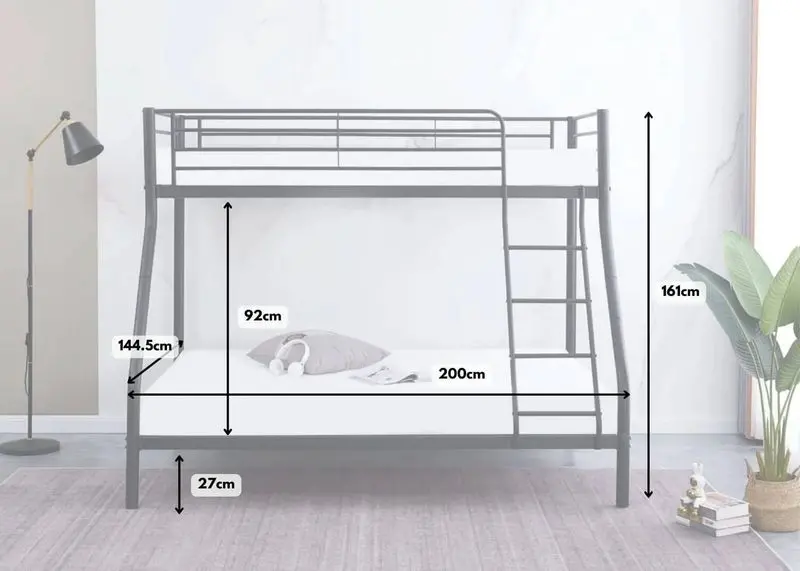 Phối cảnh giường tầng phù hợp kích thước