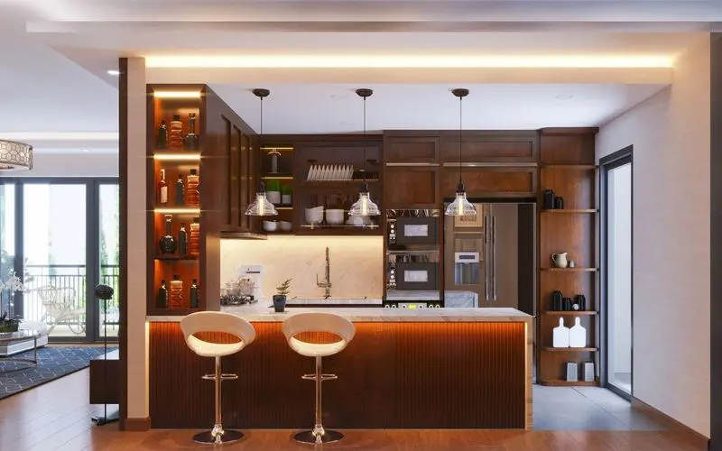 Thiết kế quầy bar hiện đại