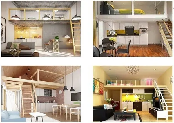 Phối cảnh nội thất nhà trọ Bình Dương