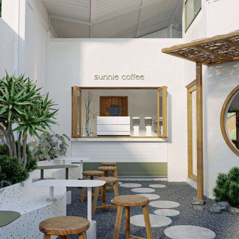 Thi Công Cafe Phong Cách Minimalist 8 Hình ảnh quán cà phê phong cách tối giản