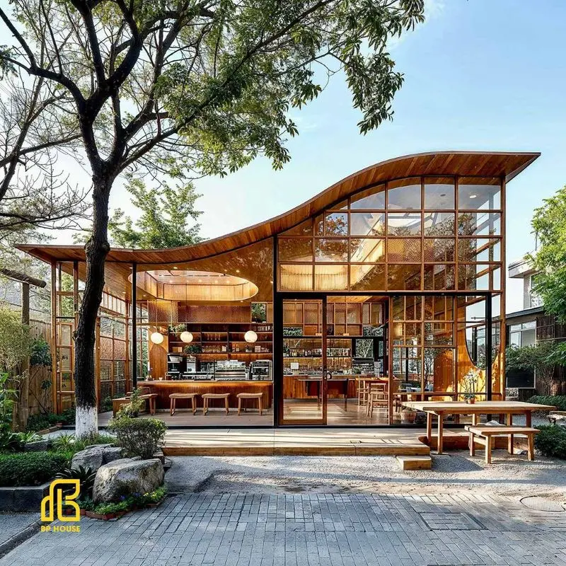 Quán cafe thép tiền chế