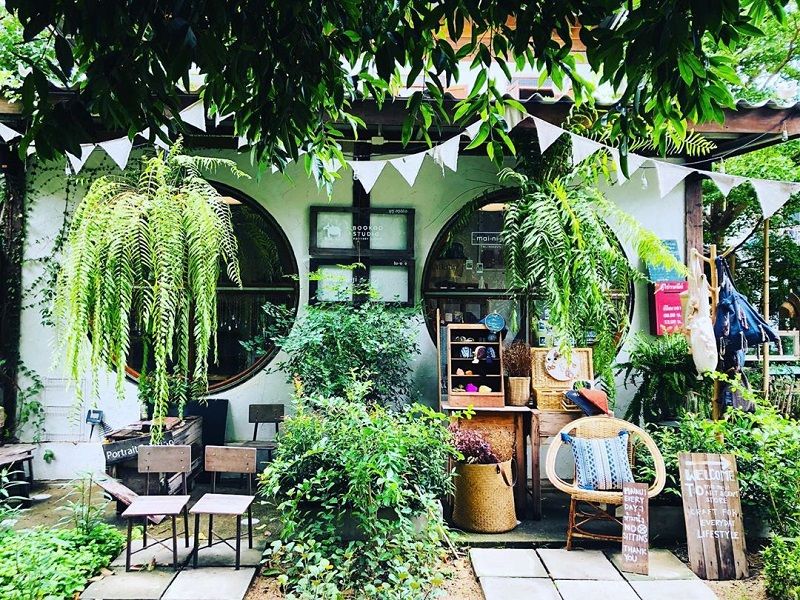 Thi Công Quán Cafe Sân Vườn TPHCM 12 Không gian quán cafe sân vườn đẹp mắt