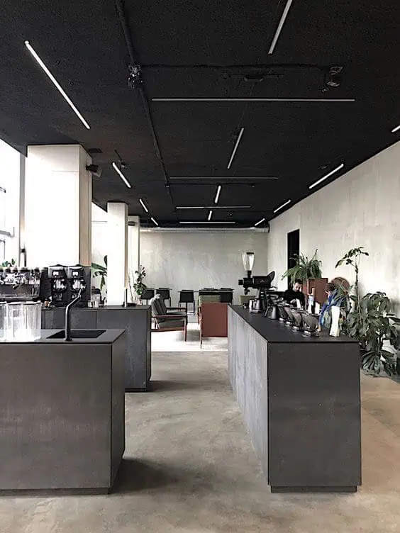 quay-bar-16 Mẫu quầy Bar chữ I cho quán cafe đẹp 2024