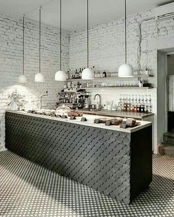 Mẫu quầy Bar chữ I