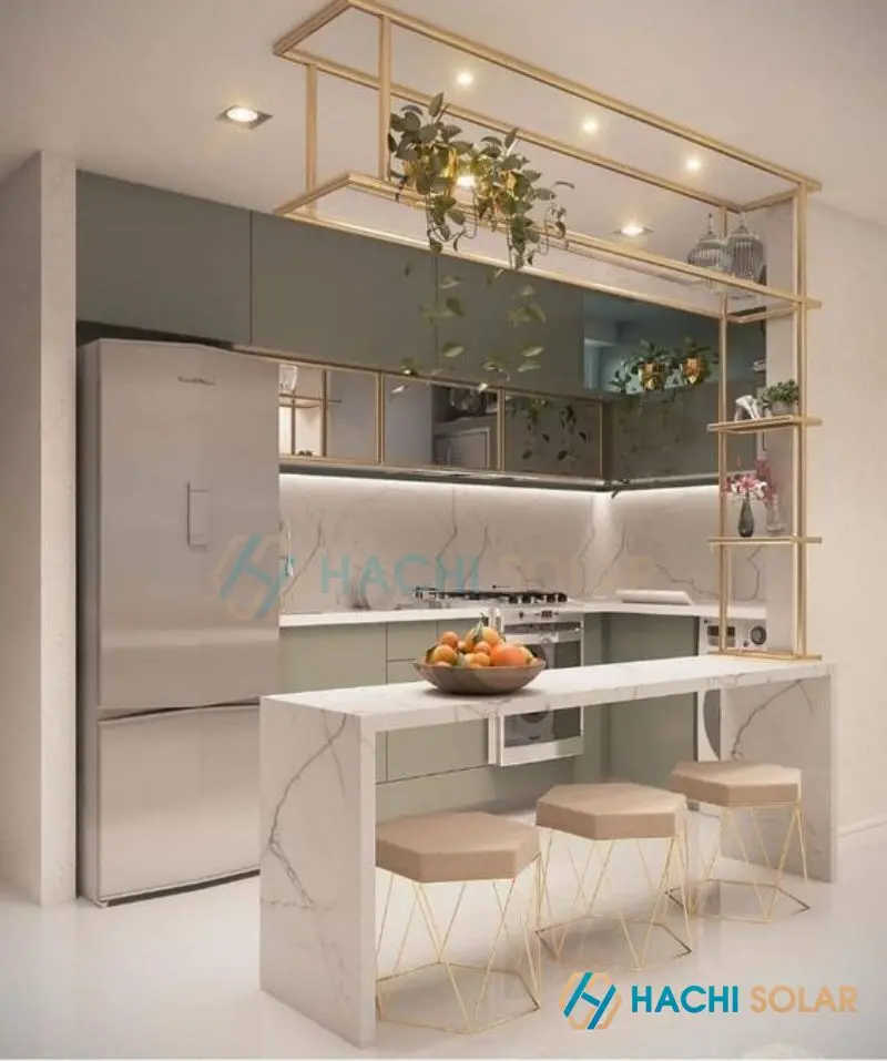 Quầy bar bếp mini đẹp 2024