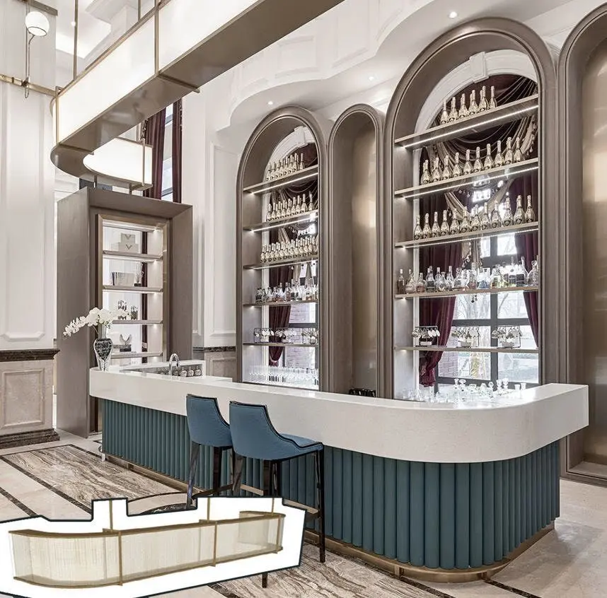 Thiết kế quầy bar chữ U