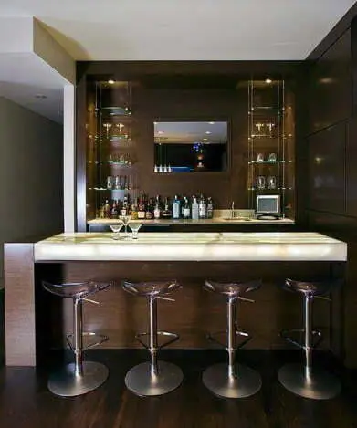 Quầy bar ốp đá gia đình