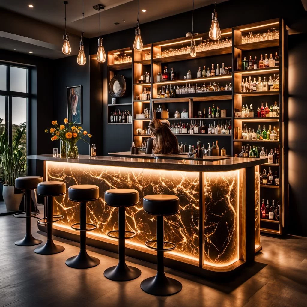 Quầy bar gỗ
