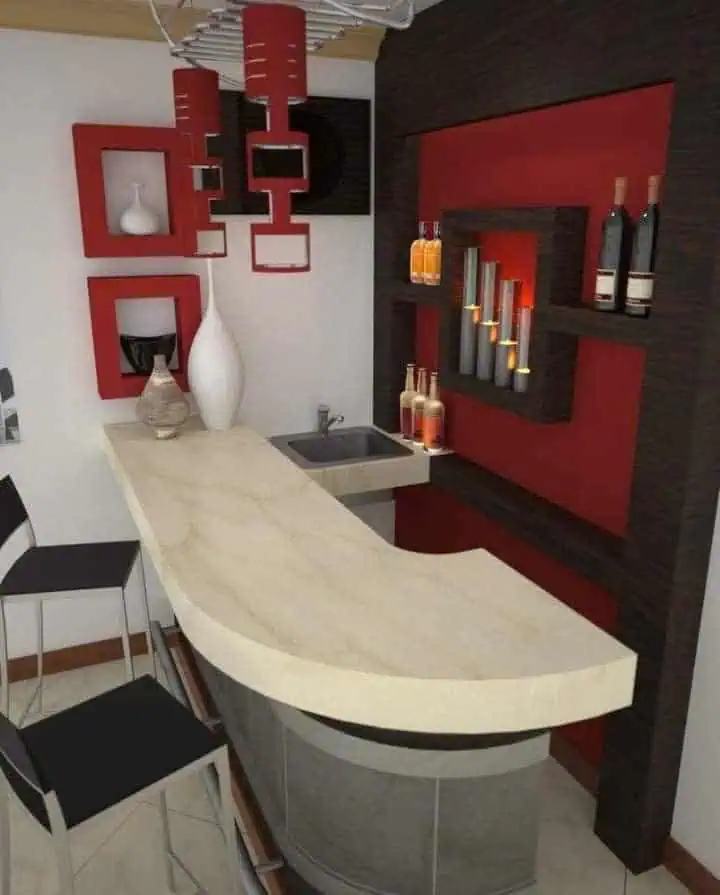 quay-bar-op-da-33 15+ Mẫu Quầy Bar Ốp Đá Tự Nhiên Hiện Đại Sang Trọng