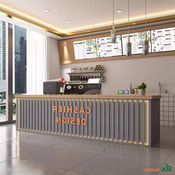 Hình ảnh quầy pha chế hiện đại