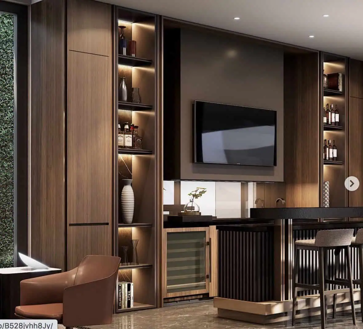 quay-bar-ruou-dep-7 20+ mẫu quầy bar gia đình đẹp hiện đại