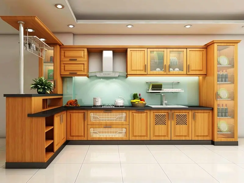 Không gian bếp công nghiệp