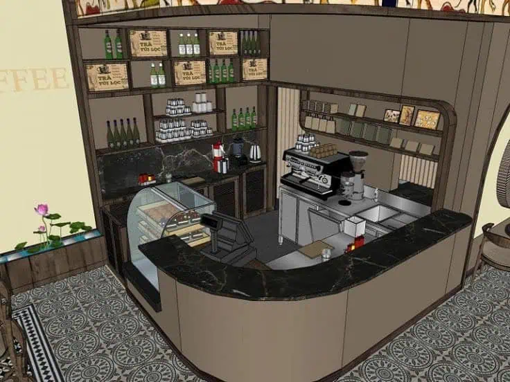 quay-ca-phe-2-1 Lưu ý khi thiết kế quầy bar