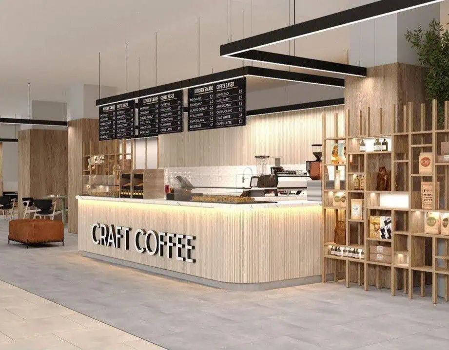 quay-ca-phe-28 Top 50+ mẫu quầy pha chế trà sữa đẹp