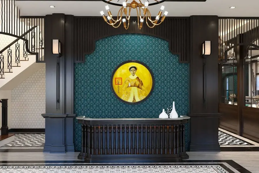 Quầy lễ tân hiện đại