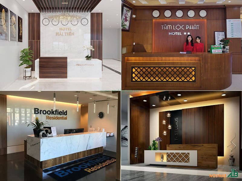 Quầy lễ tân sang trọng