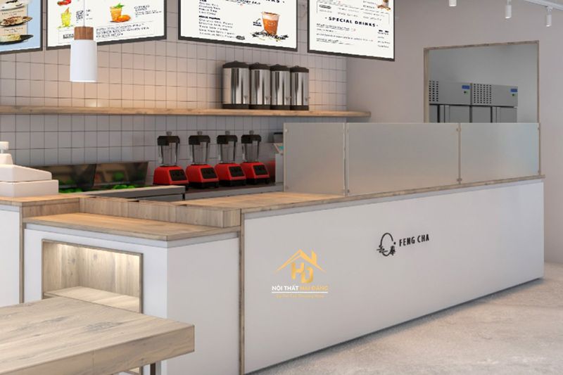 Quầy Pha Chế Lắp Đặt Nhanh 9 Quầy pha chế bằng gỗ cao cấp