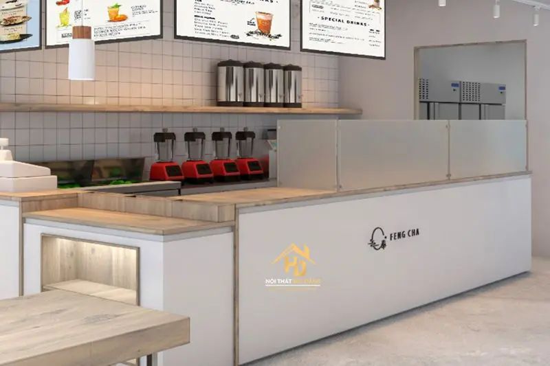 Quầy pha chế bằng gỗ cao cấp