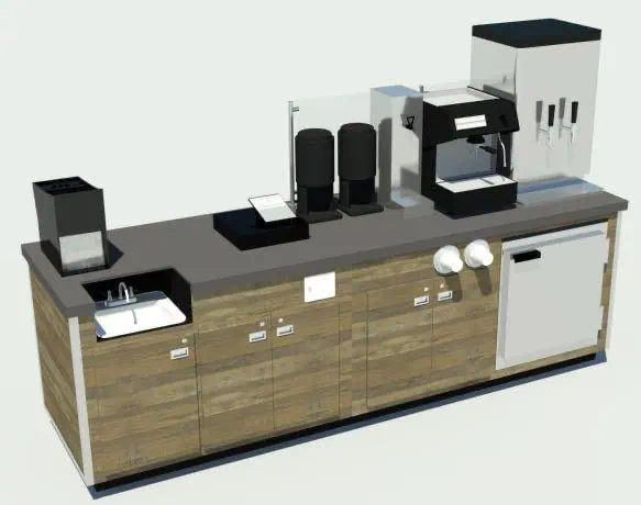 quay-pha-che-54 Top 50+ Mẫu quầy trà sữa đẹp 2024