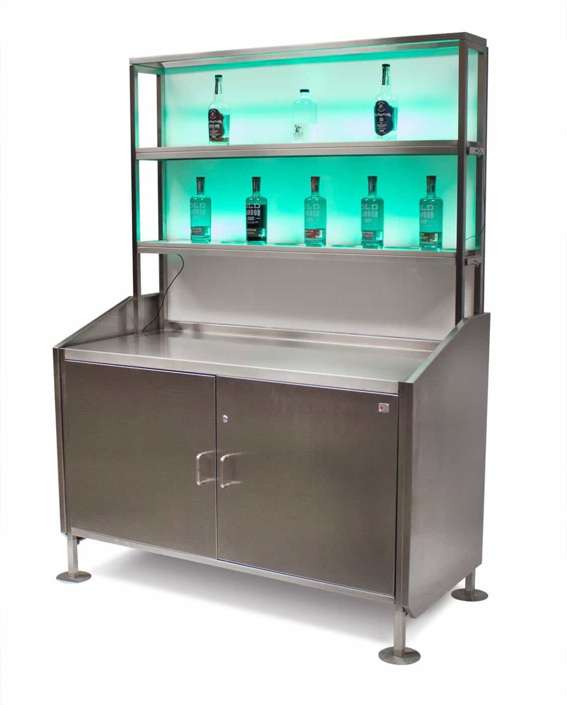 quay-pha-che-inox-co-ke-1-1 Quầy Pha Chế Inox Có Kệ 5 Mẫu Sản Xuất Phù Hợp Với Quán Café