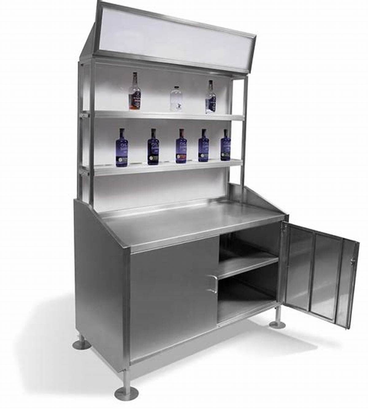 quay-pha-che-inox-co-ke-9-1 Quầy Pha Chế Inox Có Kệ 5 Mẫu Sản Xuất Phù Hợp Với Quán Café