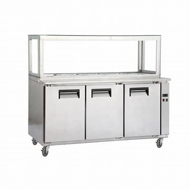 Mẫu quầy pha chế inox di động đẹp và hiện đại