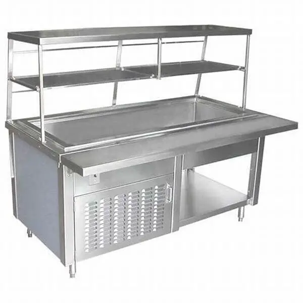 Thiết kế quầy pha chế inox tiện lợi đẹp có kệ