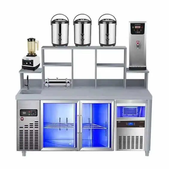 quay-pha-che-inox-tra-sua-4 Quầy Pha Chế Inox Trà Sữa 8 Mẫu Sản Xuất Độc Đáo Và Bền Bỉ