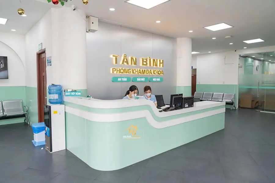 Quầy tiếp đón bệnh viện