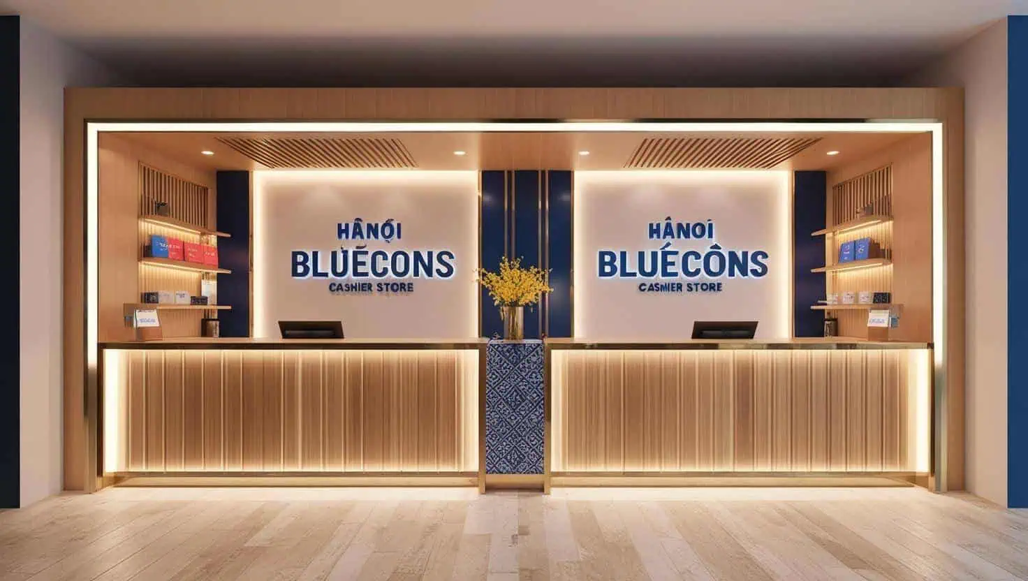 quay-thu-ngan-o-Ha-Noi-3 Thiết kế quầy thu ngân ở Hà Nội  Bluecons