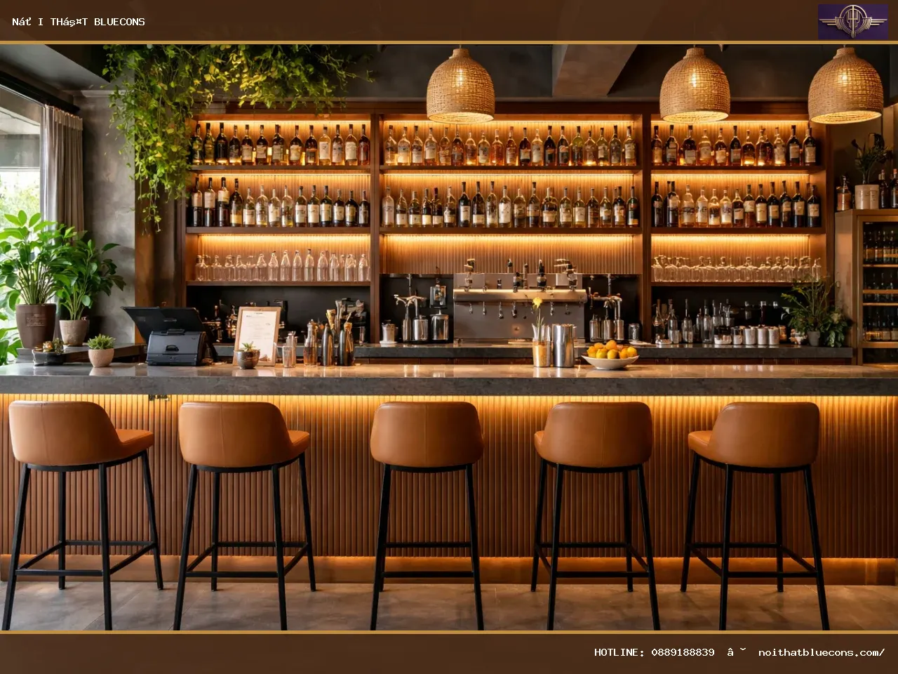 Quầy thu ngân quán bar – ảnh minh họa Bluecons