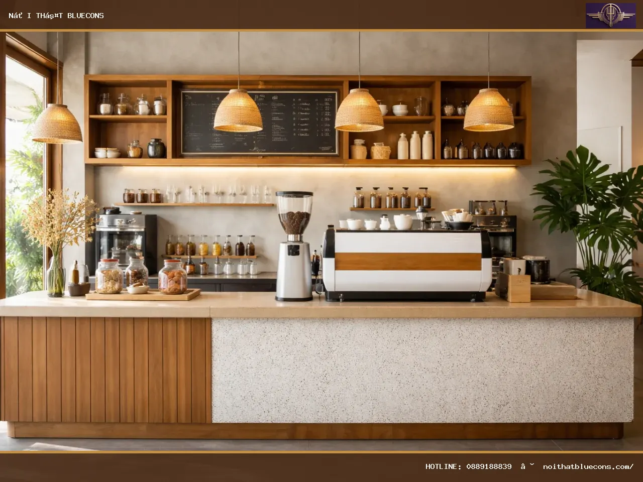Quầy thu ngân quán cafe – ảnh minh họa Bluecons