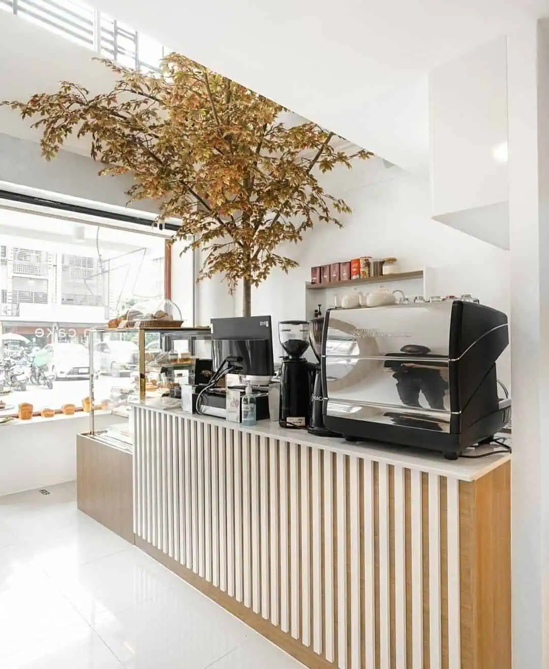 san-xuat-quay-50 Mẫu quầy Bar chữ I cho quán cafe đẹp 2024