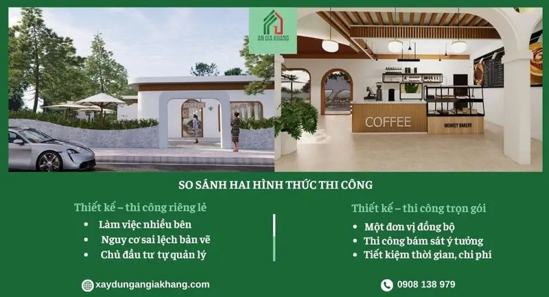 So sánh hai hình thức thi công