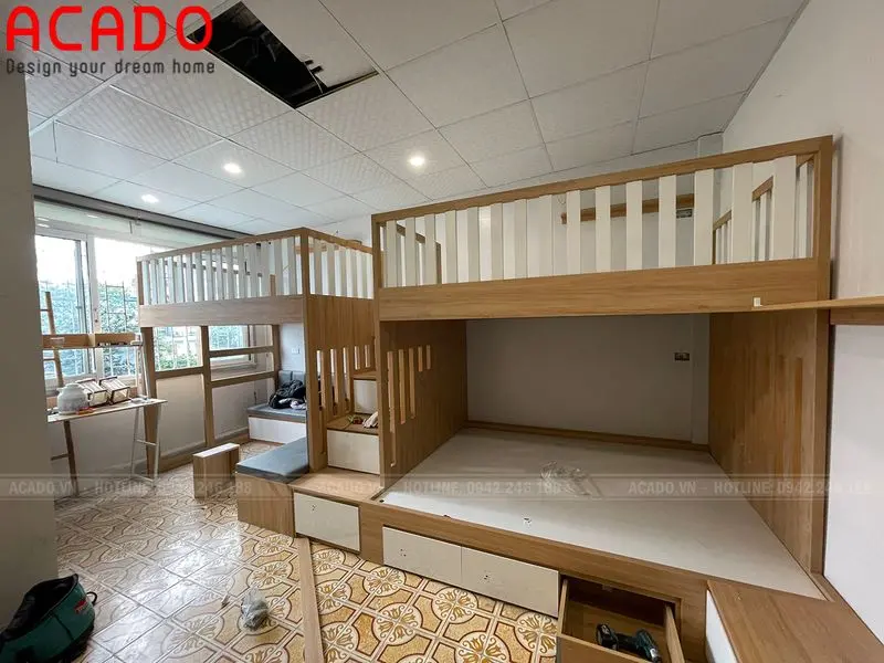 Thi công giường tầng tại Bắc Đăng