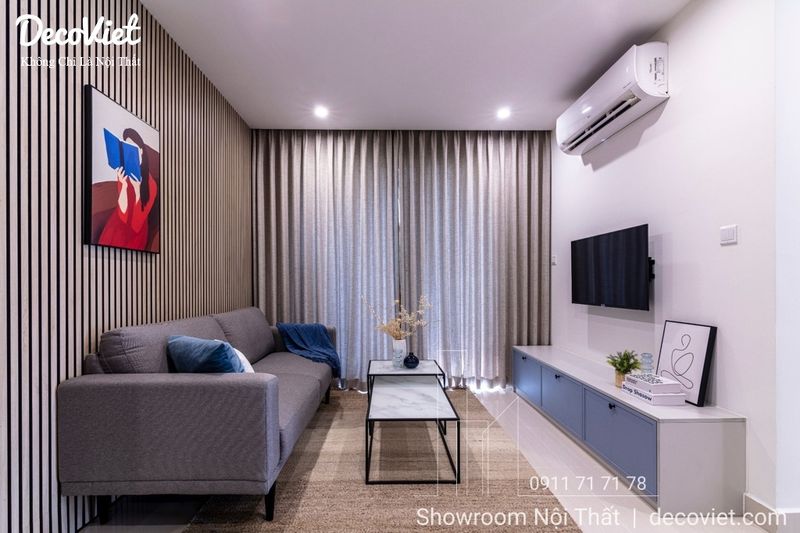 thi công nội thất gỗ HDF căn hộ 14 Hình ảnh thi công nội thất căn hộ
