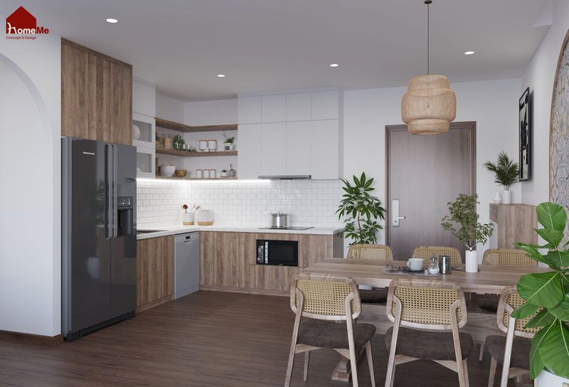 Thi công nội thất gỗ MFC homeme