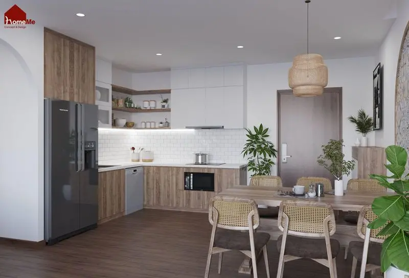 Thi công nội thất gỗ MFC homeme