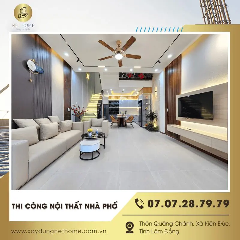 Hình ảnh thi công nội thất nhà phố