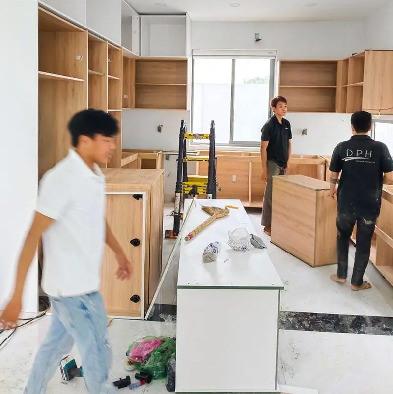 Mẫu nội thất MDF nhà phố