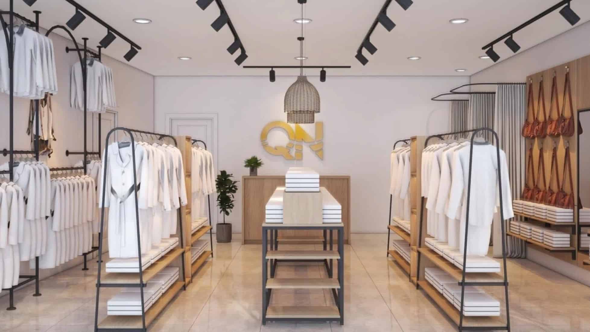 Thi công cửa hàng thời trang