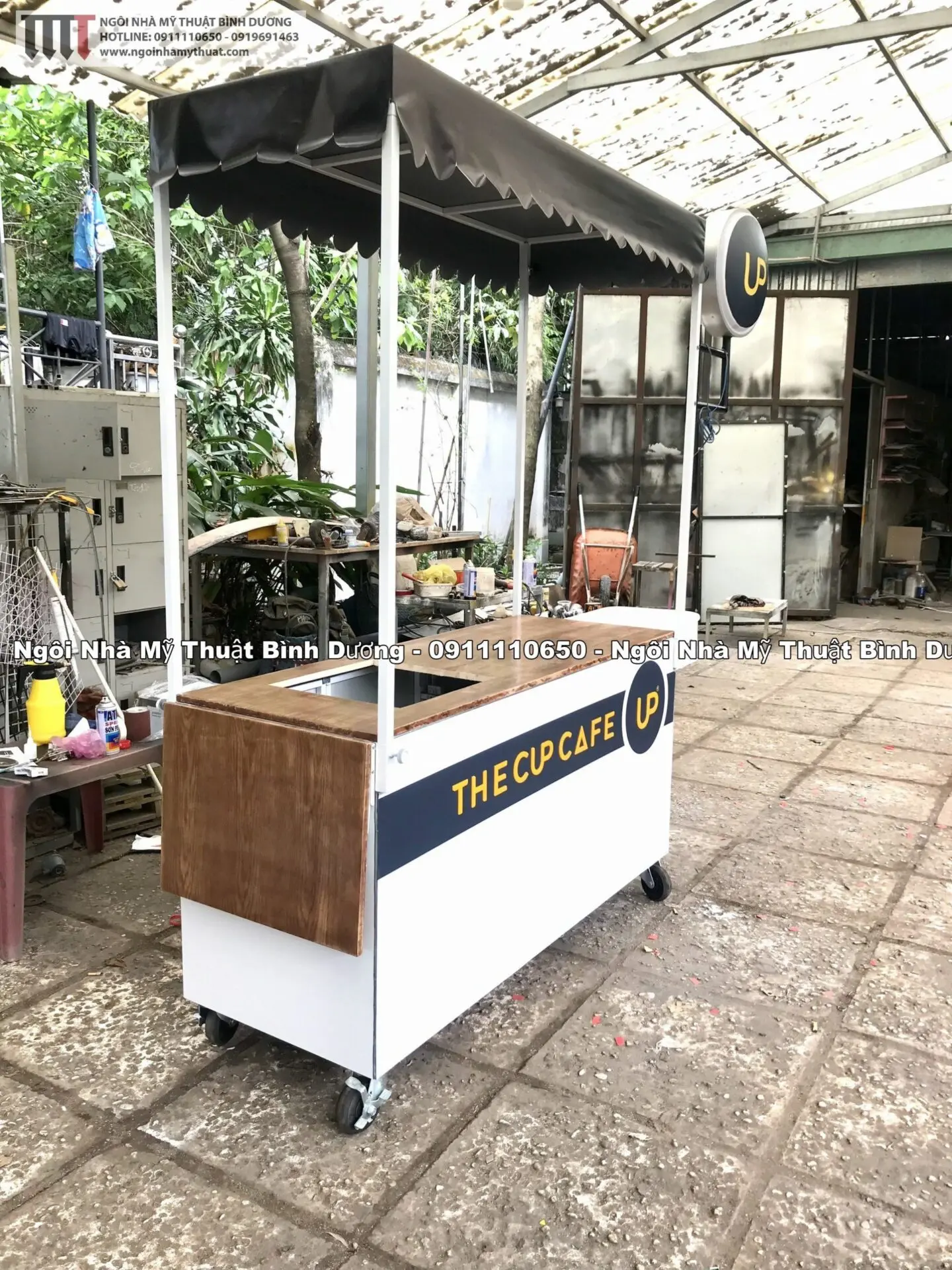 Xe cà phê đã hoàn thiện