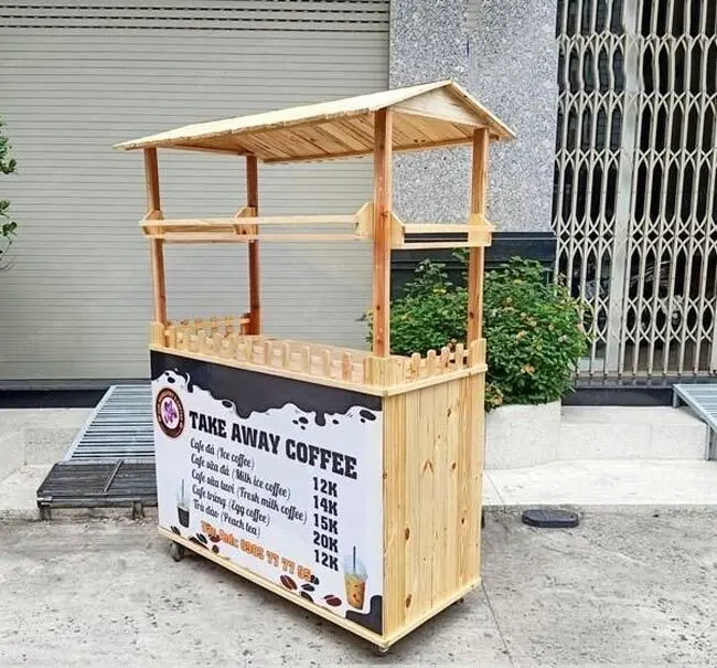 Xe cà phê gỗ